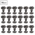thumbnail image 2 of YLSHRF Rivet,50 Set 8mm Pure Copper Flat Head Rivets Leather Strap Screws Kit For Notebook Binding, 2 of 8