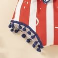 thumbnail image 5 of Dooleck Baby Girl 4th of July Outfit Infant Shirt Tops Shorts American Flag Clothes, 5 of 8