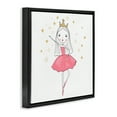 thumbnail image 4 of Stupell Industries Happy Ballerina Princess People Painting Black Floater Framed Canvas Art Print Wall Art, 18 x 18, 4 of 10