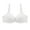 White2, variant on Diufon Womens Full Coverage Bras Solid Color Lace Patchwork Bras Push up Breathable Bras
