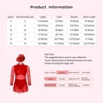 thumbnail image 6 of iiniim Kids Girls Jazz Tango Dance leotard Outfit Long Sleeve Sparkle Sequins Tassles Hollow Back Gold 6, 6 of 6