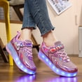 thumbnail image 5 of Yiomxhi Kids Roller Shoes, Boy Girl Sneakers with LED Light Wheels, Become Sport Sneaker for Christmas Birthday Children Gift, Adjustable Roller Skates Suitable for Outdoor School, 5 of 7