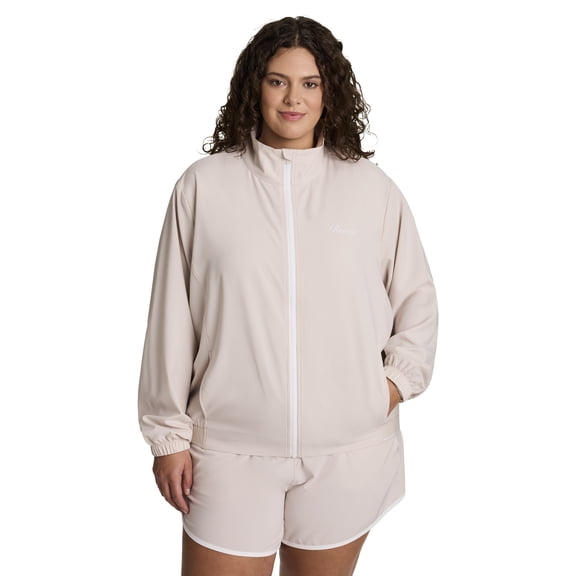 Reebok Women's and Women's Plus Courtside Full Zip Jacket, Sizes XS-4X