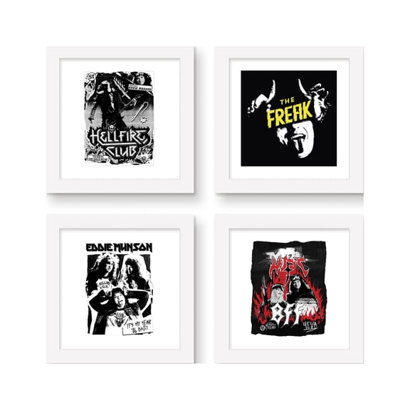 Gallery Pops Netflix Stranger Things: Season 4 - Eddie Munson Wall Art Bundle (4-Pack)