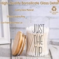 thumbnail image 3 of Dispensador de vidrio Apothecary Jars Lucomb Qtip Holder, 300 ml, 4 unidades, 3 of 7
