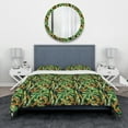 thumbnail image 2 of Designart 'Colorful Tropical Pattern with Heliconia Flowers' Tropical Duvet Cover Set, 2 of 4