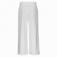 thumbnail image 5 of Ccpelsie Girls Straight Leg Casual Pants Baggy Fit Lounge Sweatpants Elastic Waist Soft Joggers with Pockets Spring Everyday Wear(A01-White,12-14 Years), 5 of 7