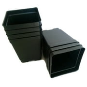 Square Quart Nursery Pots - Set of 15 - 4.25" Square x 4.875" Deep