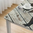 thumbnail image 4 of nygtbtfer Fitted Tablecloth Square, Forest Little Bear Polyester Decor Tablecloths, Elastic Edge WashableTable Cover, for Indoor &amp; Garden Courtyard Table Cloth white, 4 of 7