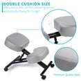 thumbnail image 3 of DRAGONN (By VIVO) Ergonomic Kneeling Chair for Home and Office, Gray, 3 of 8