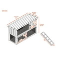 thumbnail image 3 of New AGe Pet Columbia Outdoor Multi Level Rabbit Hutch Gray, 3 of 9