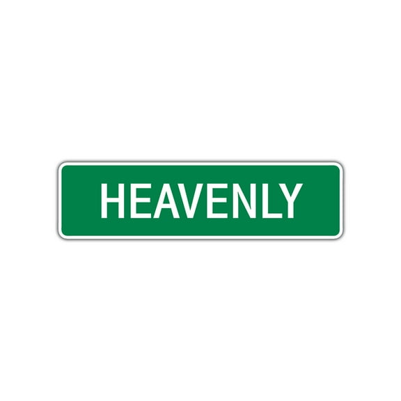 Heavenly Girls Children Name Letter Printed Plaque Decoration Label Indoor Outdoor Unique Wall Novelty Aluminum Metal Sign 4"x13.5"