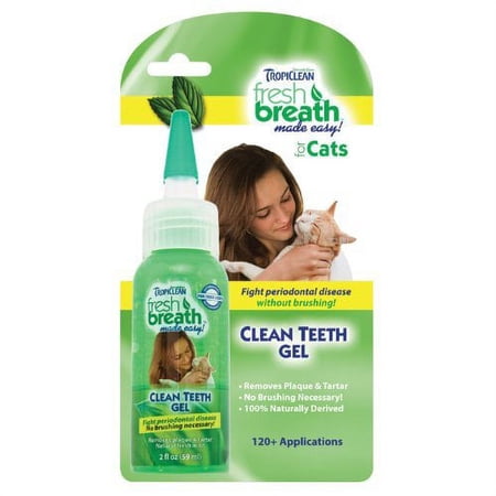 Tropiclean Fresh Breath Clean Teeth Gel For Cats 2 Ounce