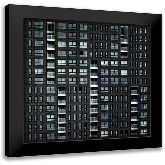 Flour, Piet 15x15 Black Modern Framed Museum Art Print Titled - living in the city