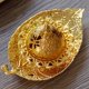 thumbnail image 5 of Incensario de bobina de incienso, soporte de incienso, bandeja de aceite de conos aromáticos de torre de hoja dorada de metal para adornos de Ramadán Eid Mubarak (2 piezas, dorado), 5 of 5