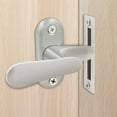 thumbnail image 6 of LEORX Door Bolt Lock Latches Hardware Stainless Steel Silver 1Pack 2.55X1.97X1.97In, 6 of 8