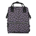 thumbnail image 1 of Easygdp Bat Purple para Bolsa de Bebé de Gran Capacidad con Múltiples Bolsillos, Bolsa de Pañales para Padres, Bolsa de Viaje Organizada y Elegante, 1 of 6