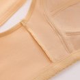 thumbnail image 5 of Bras for Women,Soft Padded Front Closure Bra Comfortable Wireless Steel Vest Style Plus Size,Sports Bras for Women,Beige,38, 5 of 8