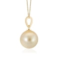 thumbnail image 2 of ANGARA Golden South Sea Cultured Pearl Ornate Bale Pendant in 14K Yellow Gold for Women | June Birthstone, Birthday, Anniversary, Jewelry Gift for Women | Pearl Necklace, 2 of 5