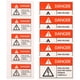 thumbnail image 1 of 10 Uds. Pegatinas de advertencia de peligro, señal adhesiva en la parte posterior, pegatina de seguridad, calcomanía de texto de fuente grande transparente, 1 of 6