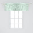 thumbnail image 2 of Ambesonne Chevron Window Valance, Herringbone Springtime, 54" X 18", Sea Green Eggshell White, 2 of 3