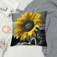 thumbnail image 2 of Creowell Sunflower Fashion Style Dirt-Resistant Throw Pillow Covers for Couch Sofa Bed Living Room Bedroom Decorative High-Quality 1PC 24x24in, 2 of 5