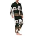 thumbnail image 2 of Balery Cute Goat Baby Pijama para Hombre de Dos Piezas con Manga Larga, Conjunto de Dormir y Descanso Suave con Bolsillos-Small, 2 of 7