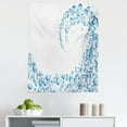 thumbnail image 1 of Blue Tapestry, Water Droplets Bubbles of Air Aquatic Fresh Simple Pattern Splashes Waves Ocean, Fabric Wall Hanging Decor for Bedroom Living Room Dorm, 5 Sizes, Blue Aqua White, by Ambesonne, 1 of 1