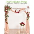 thumbnail image 4 of Flores Artificiales InnoGear de Espuma Rosas Falsas 50pcs Burdeos, 4 of 8