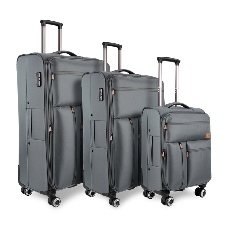 あん　searoomlynn 新品未使用　3点セット New York Xpress 3 Piece Softside Luggage Set,Lightweight