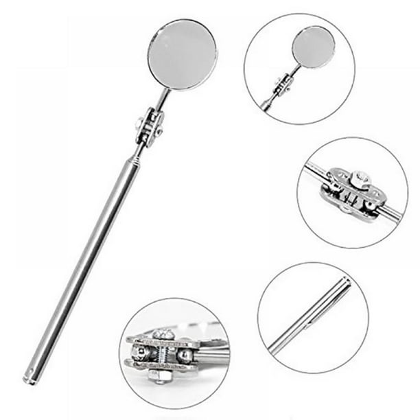 Amazingfashion Telescoping Inspection Mirror,Telescoping LED Lighted