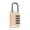 Gold, variant on 4 Digit Combination Padlock Portable Password Lock Keyless Unlocks AntiTheft Padlock for Backpacks Gym School Lockers