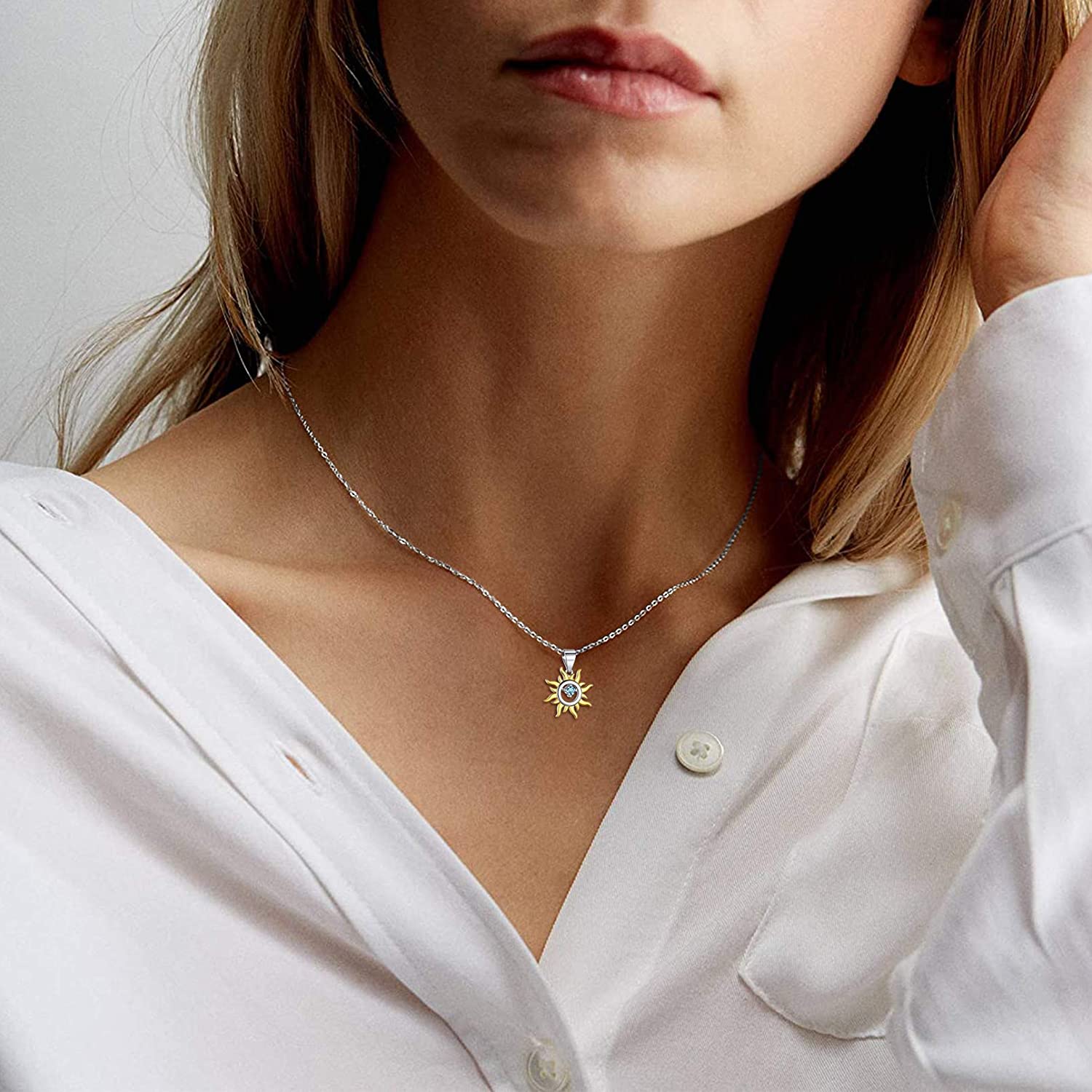 ChicSilver 925 Sterling Silver Sun 