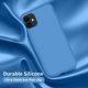 thumbnail image 4 of Funda de silicona ultradelgada para iPhone 11, resistente a golpes, con forro de microfibra suave antiarañazos, 6,1 pulgadas, color azul., 4 of 8