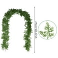 thumbnail image 2 of 9ft Realistic Norfolk Pine Christmas Garland with Pine Cones - Artificial Greenery for Indoor Outdoor Mantle, Wall, Porch, and Holiday Home Decor, 2 of 6