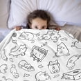 thumbnail image 6 of WEALLIN Cat Gifts Cat Blanket, Cat Blankets for Cat Lovers, Cat Themed Gifts for Women, Cat Blankets for Girls, Soft Blanket for Children's Day Gift, Birthday Gift for Women Cat Decor(30"x40"), 6 of 7