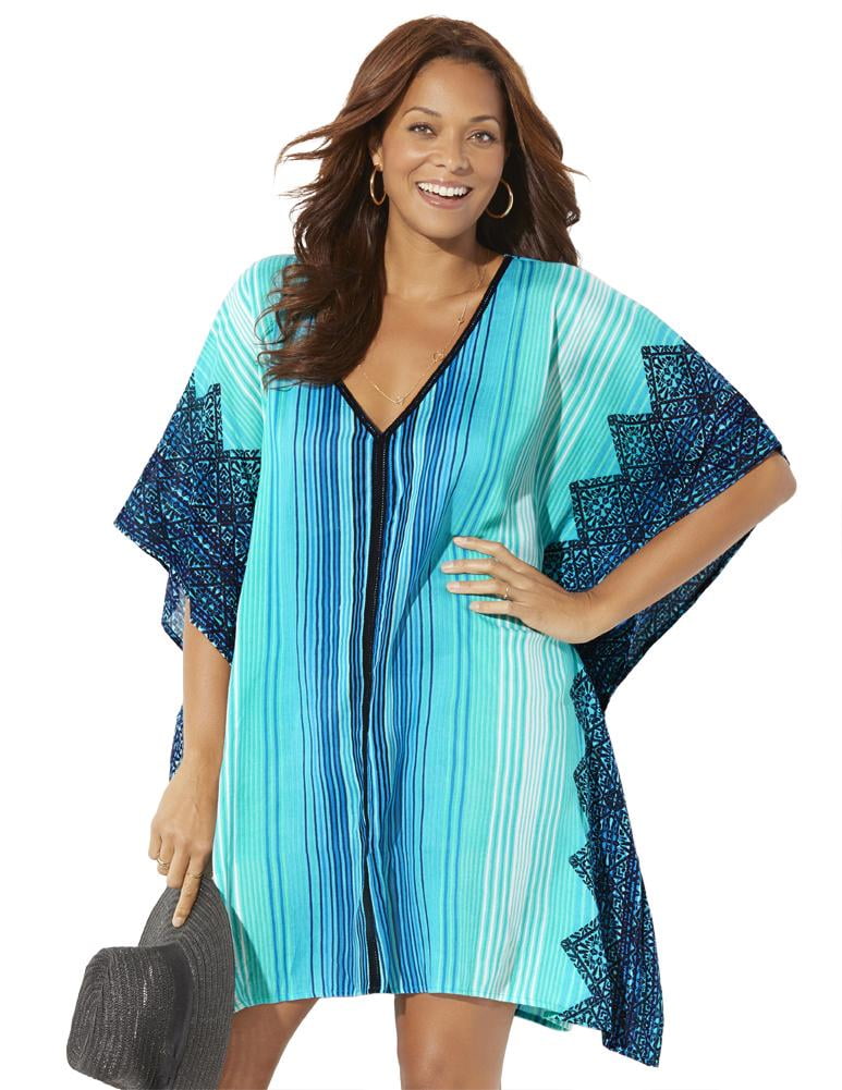 Swimsuitsforall Swimsuits For All Women's Plus Size Kelsea Cover Up