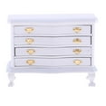 thumbnail image 2 of Dollhouse Furniture Miniatures Drawer Cabinet 1: 12 Dollhouse Wooden Cabinet Model Micro Landscape Figurines Mini Dollhouse Decorations Doll House Accessories, 2 of 8