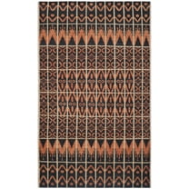 SAFAVIEH Kenya Kestrel Southwestern Area Rug, Orange/Black, 5' x 8'