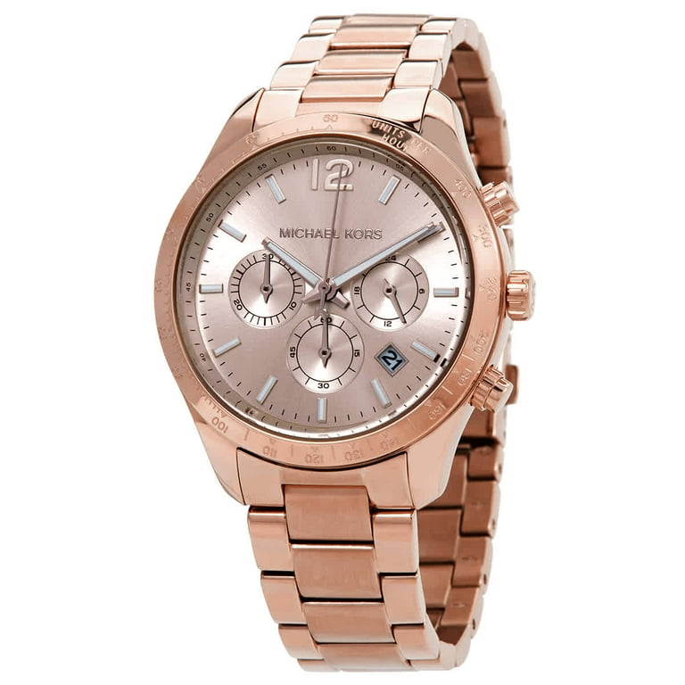 Michael Kors Layton Chronograph Quartz Rose Dial Ladies Watch MK6796 Walmart