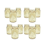 Fun Express Bulk Gold Mercury Mason Jars - 36 Pieces