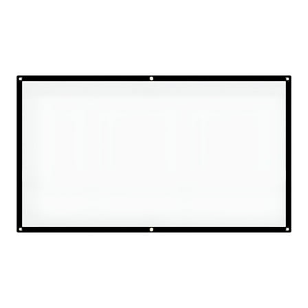 GJX Wall Mount 52 Inch Projector Screen, White & Black