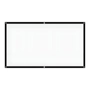 GJX Wall Mount 52 Inch Projector Screen, White & Black