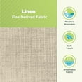 thumbnail image 3 of Natural Linen Fabric 6x16" Neck Roll Pillowcase - Soft Washable Pillow Cover - Made in USA, Beige, 3 of 7