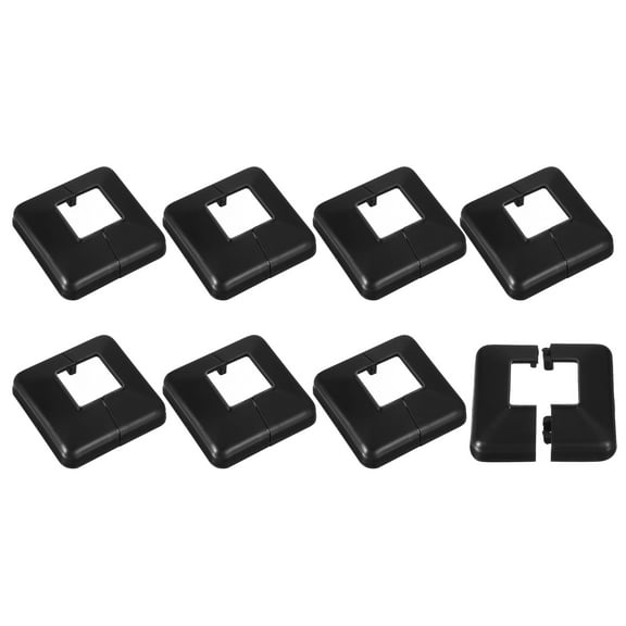 Post Skirt, 8 Pack 40x40mm Plastic Post Base Cover Trim Skirt,100x100mm(Overall)