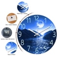 thumbnail image 5 of Blue Moon Wall Clock Battery Operated 16 Inch Modern Silent Non Ticking Decorative Wall Clocks for Kitchen Living Room Office, 5 of 7
