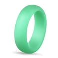 thumbnail image 2 of BAYAIXZ Rings Women Wedding Bands 5.7Mm Silicone Ring Women's Jewelry Couple Ring Matchmaking Accessories Sports Glitter Ring Ring Rings for Her Womens Rings Ring Womens (Mint Green,7), 2 of 4