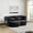 Gray, variant on 79" 3-Layer Space-Saving Convertible Sleeper Sofa Bed, Boneless Loveseat Sofa with Teddy Velvet Fabric, Cloud Chaise Lounge Indoor with No Assembly for Small Spaces​, Dark Grey