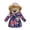 Z2 Blue, variant on NordicNest Toddler Baby Girls Jacket Hooded Kids Winter Thick Warm Hooded Windproof Print Coat Outwear Jackets