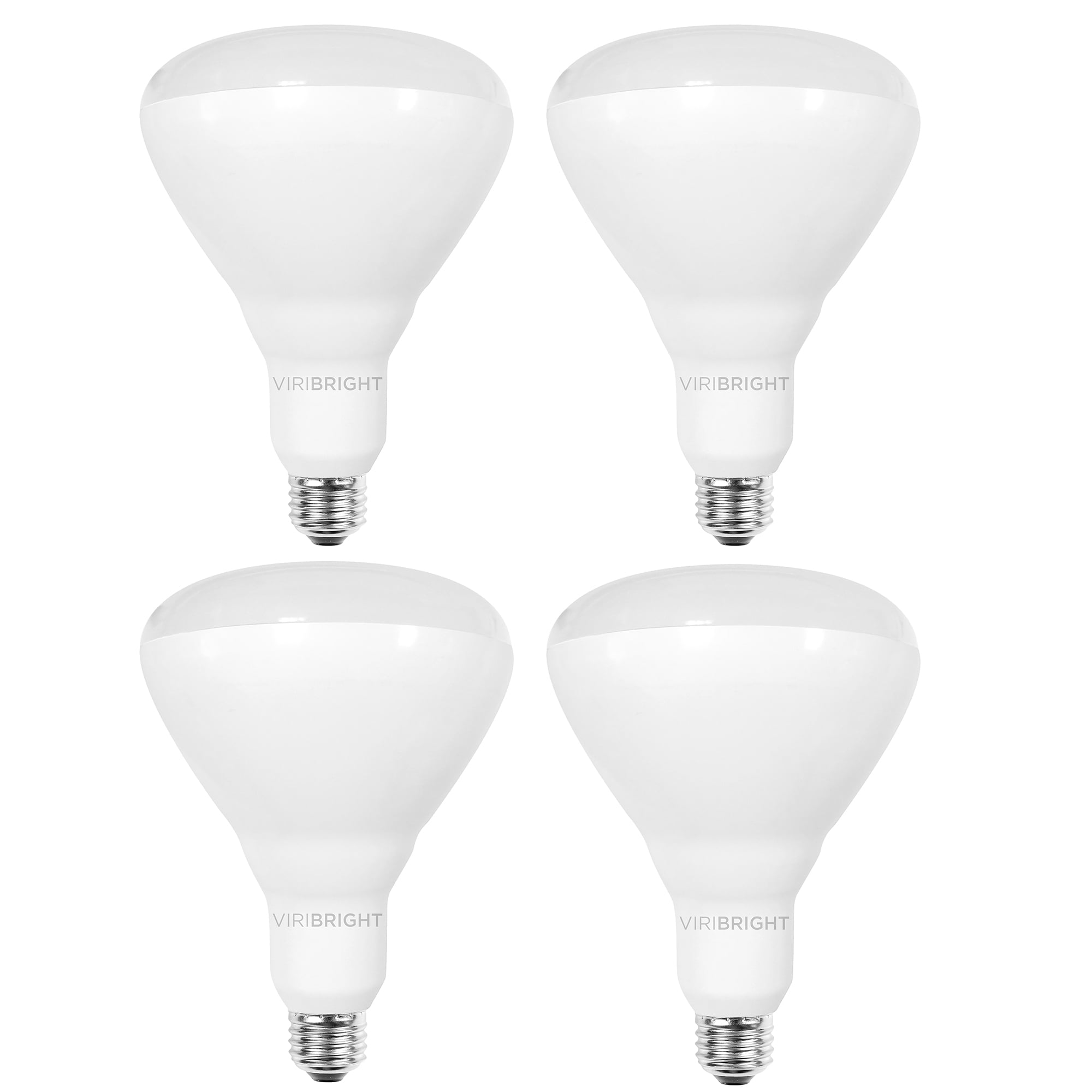 Viribright® BR40 LED Bulb, 75W EQ, 1400 Lumens, Dimmable, Daylight 6500K (4 Pack)